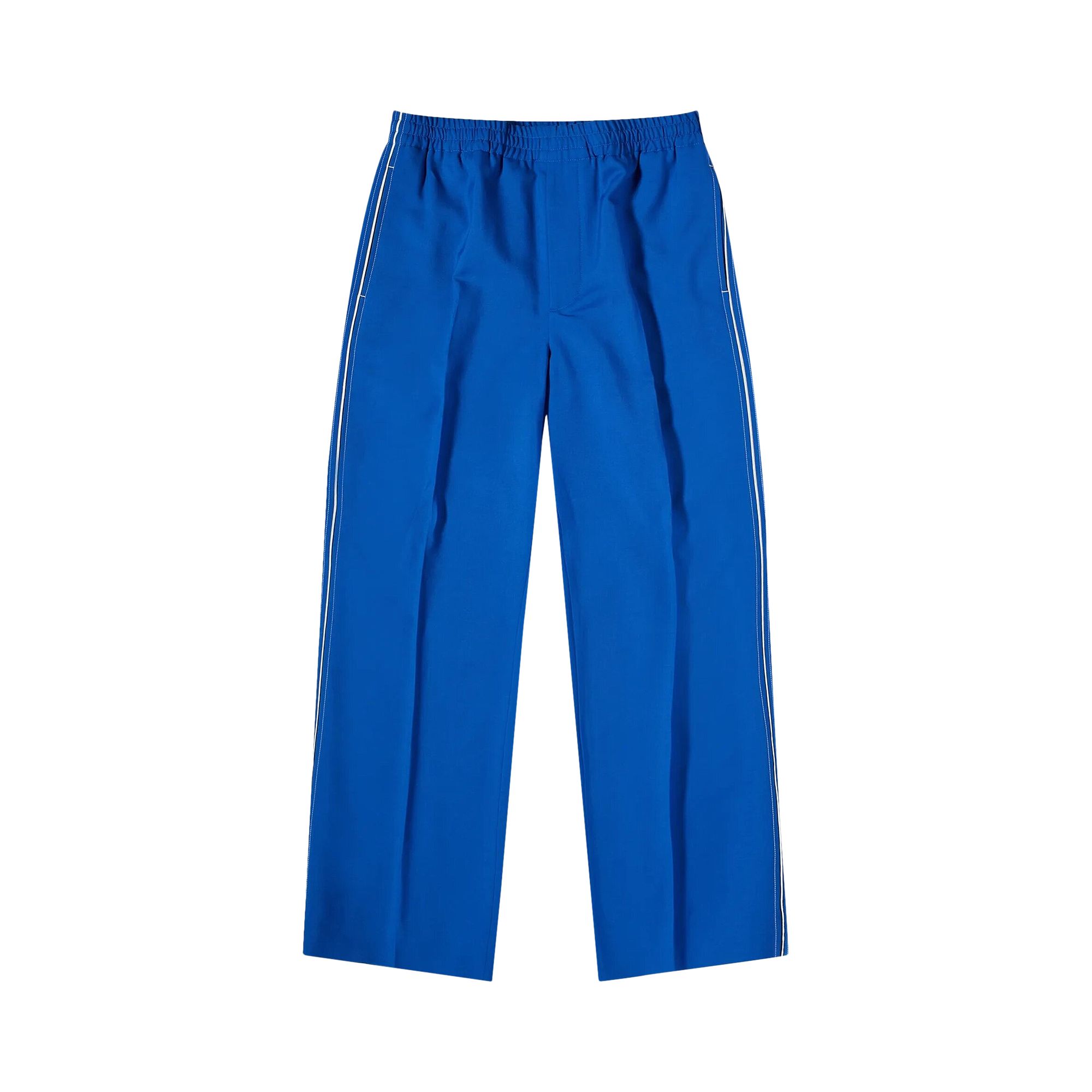 Pre-owned Gucci Mohair Pants With Interlocking G 'electric Blue'