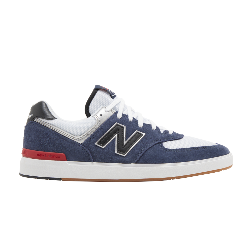 Pre-owned New Balance 574 Court 'navy Gum' In Blue