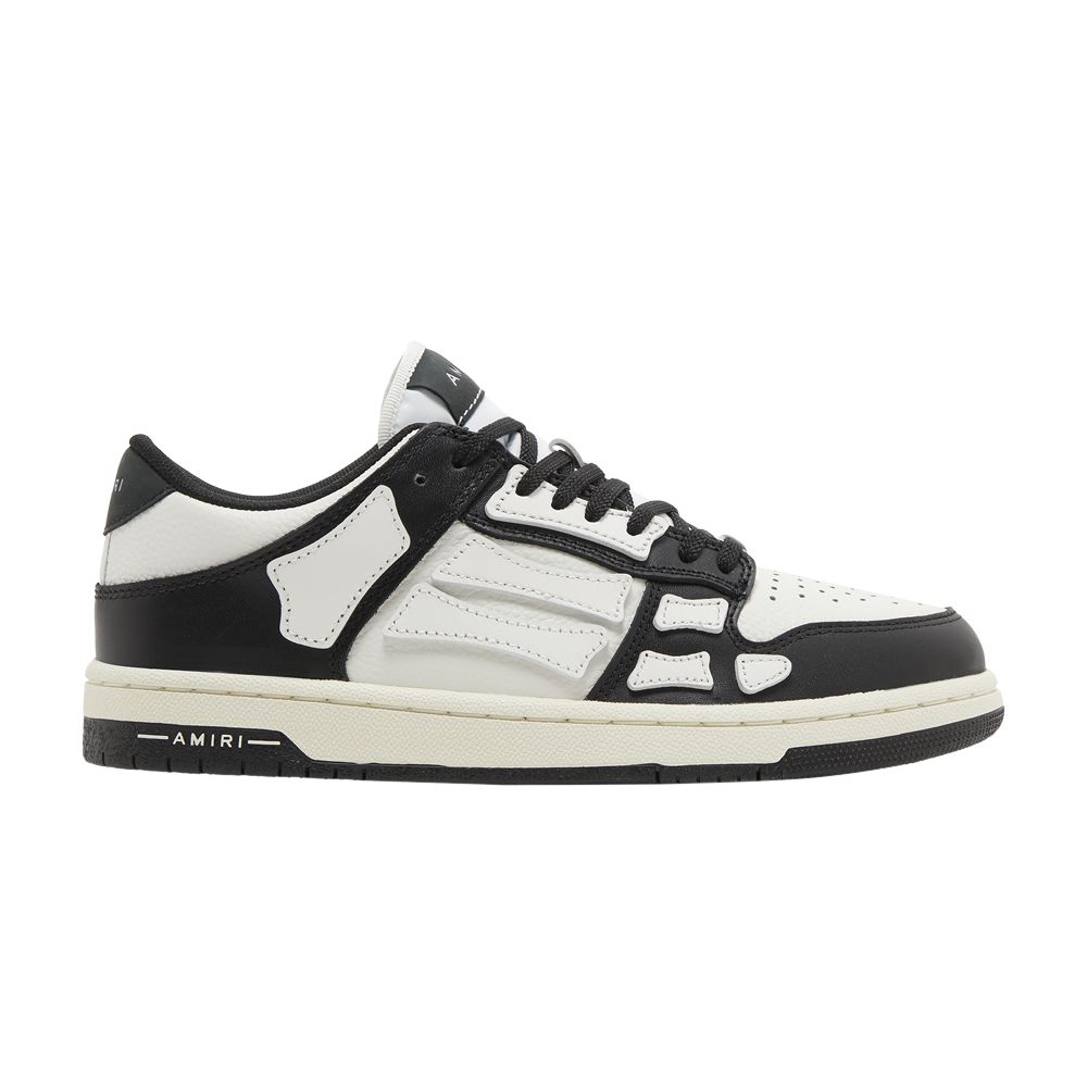 Pre-owned Amiri Wmns Skel Top Low 'black White - White Bones' 2023 | Women's Size 39