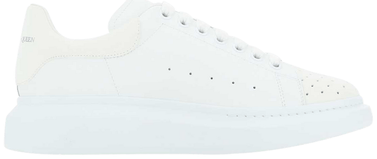 Alexander McQueen Oversized Sneaker White Perforated Toe