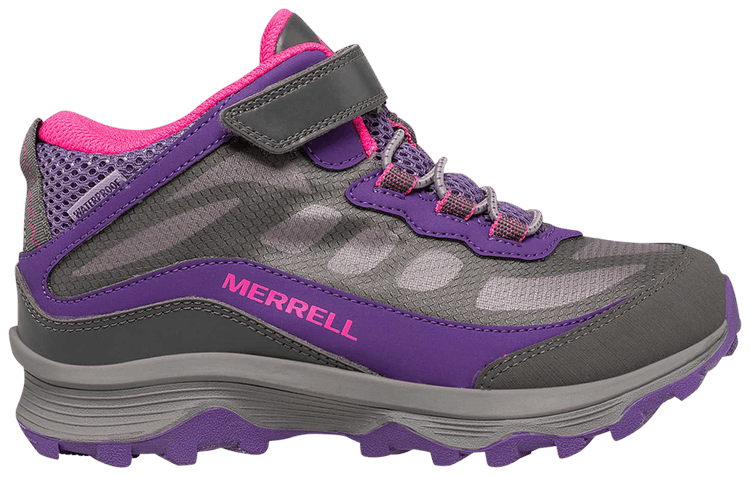 Merrell Moab Speed Mid AC Big Kid Grey Purple