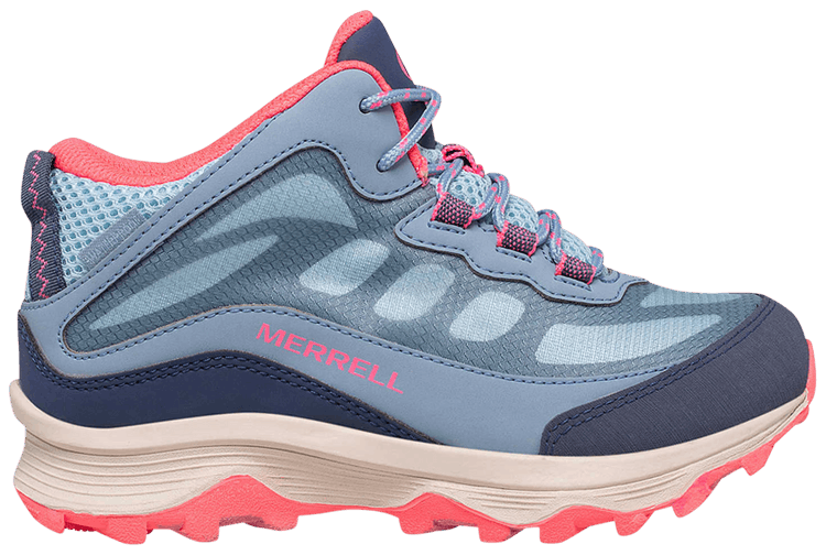 Merrell Moab Speed Mid Big Kid Dusty Blue Coral