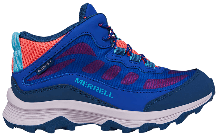 Merrell Moab Speed Mid Big Kid Blue Turquoise