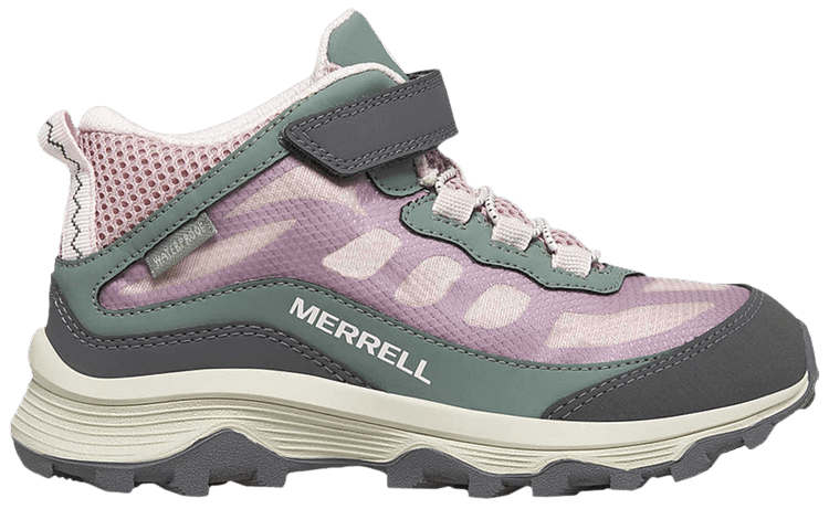 Merrell Moab Speed Mid AC Big Kid Dusty Pink Olive