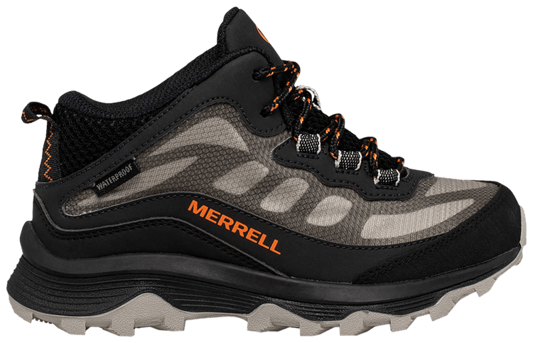 Merrell Moab Speed Mid Big Kid Black Orange