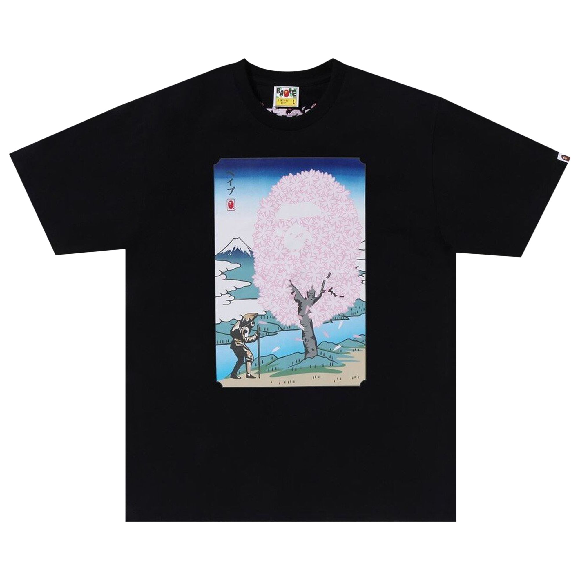 Pre-owned Bape Sakura Tee 'black'