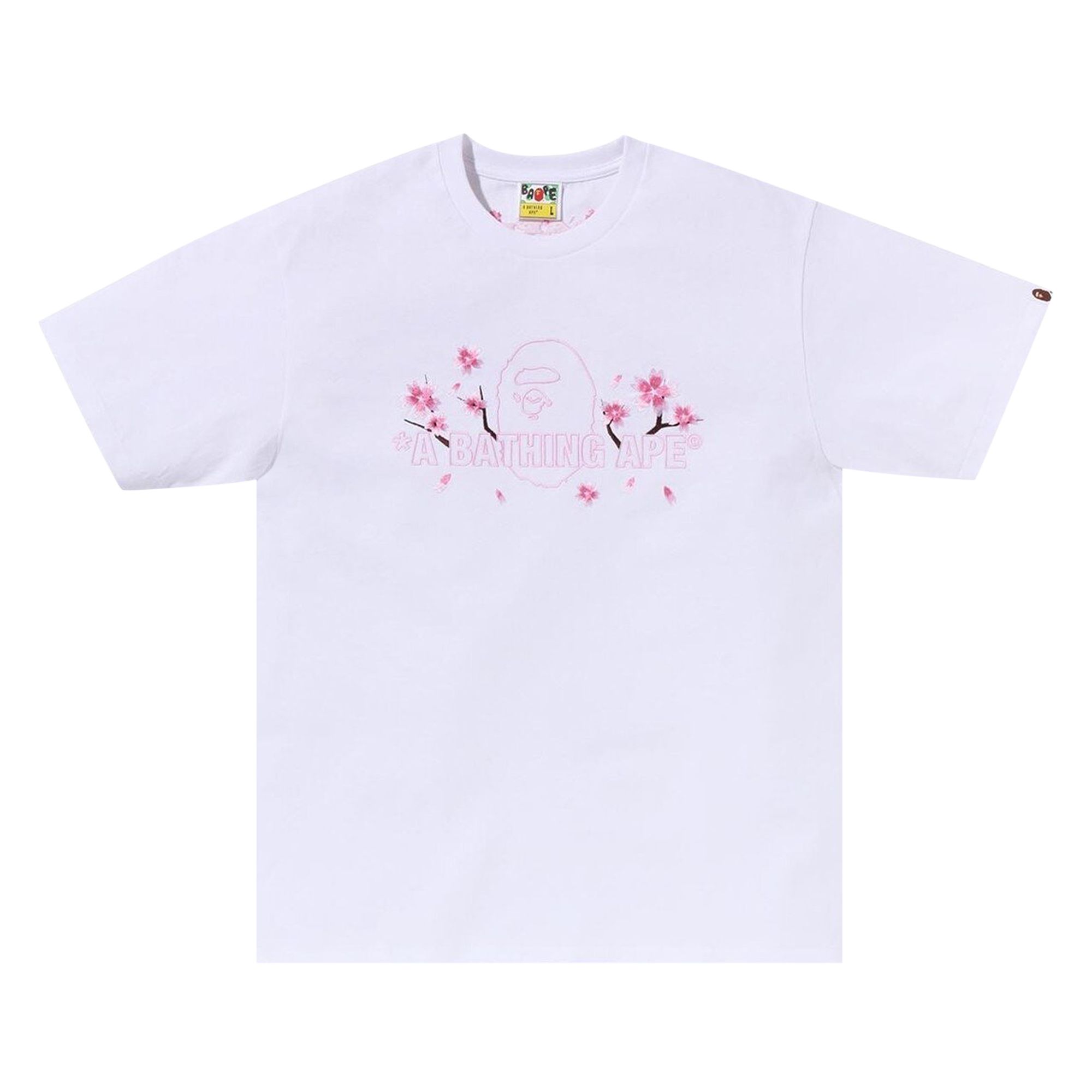 BAPE Sakura A Bathing Ape Tee 'White' | Men's Size 2XL