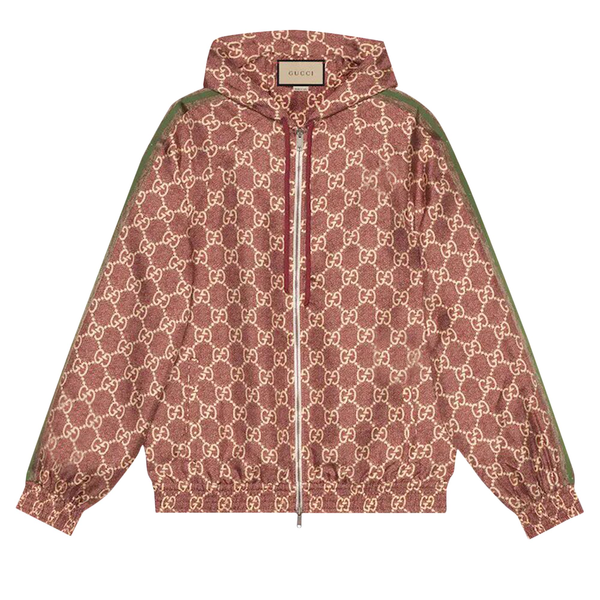 Gucci Logo Silk Jacket 'Sweet Berries/Rose' | Red | Women's Size XS