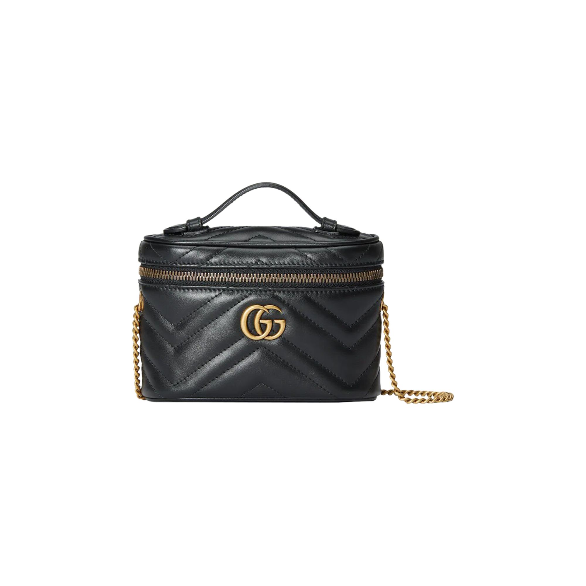 Gucci GG Marmont Mini Top Handle Bag 'Nero' | Black | Women's Size Onesize
