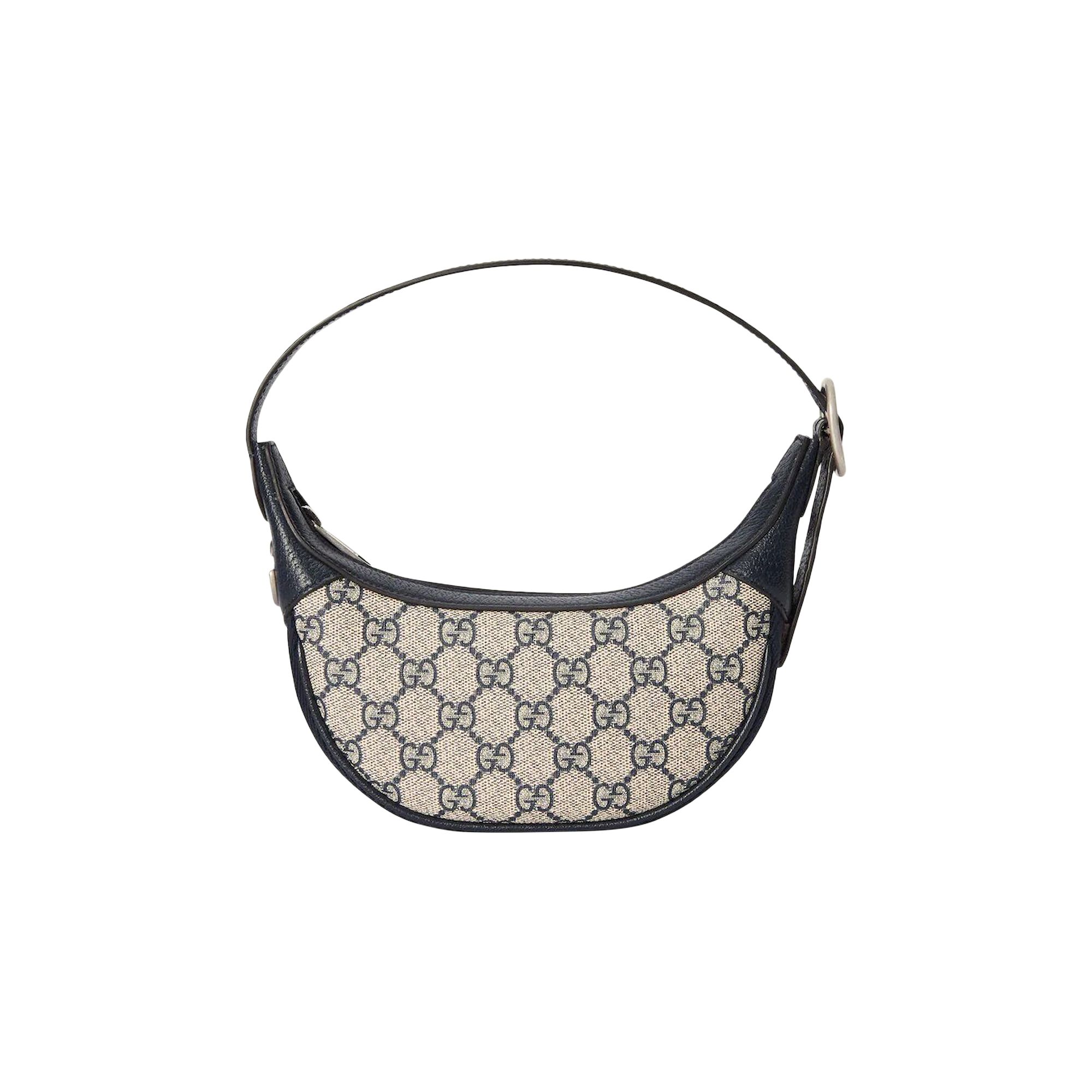 Pre-owned Gucci Ophidia Gg Mini Bag 'beige/blue Supreme' In Tan