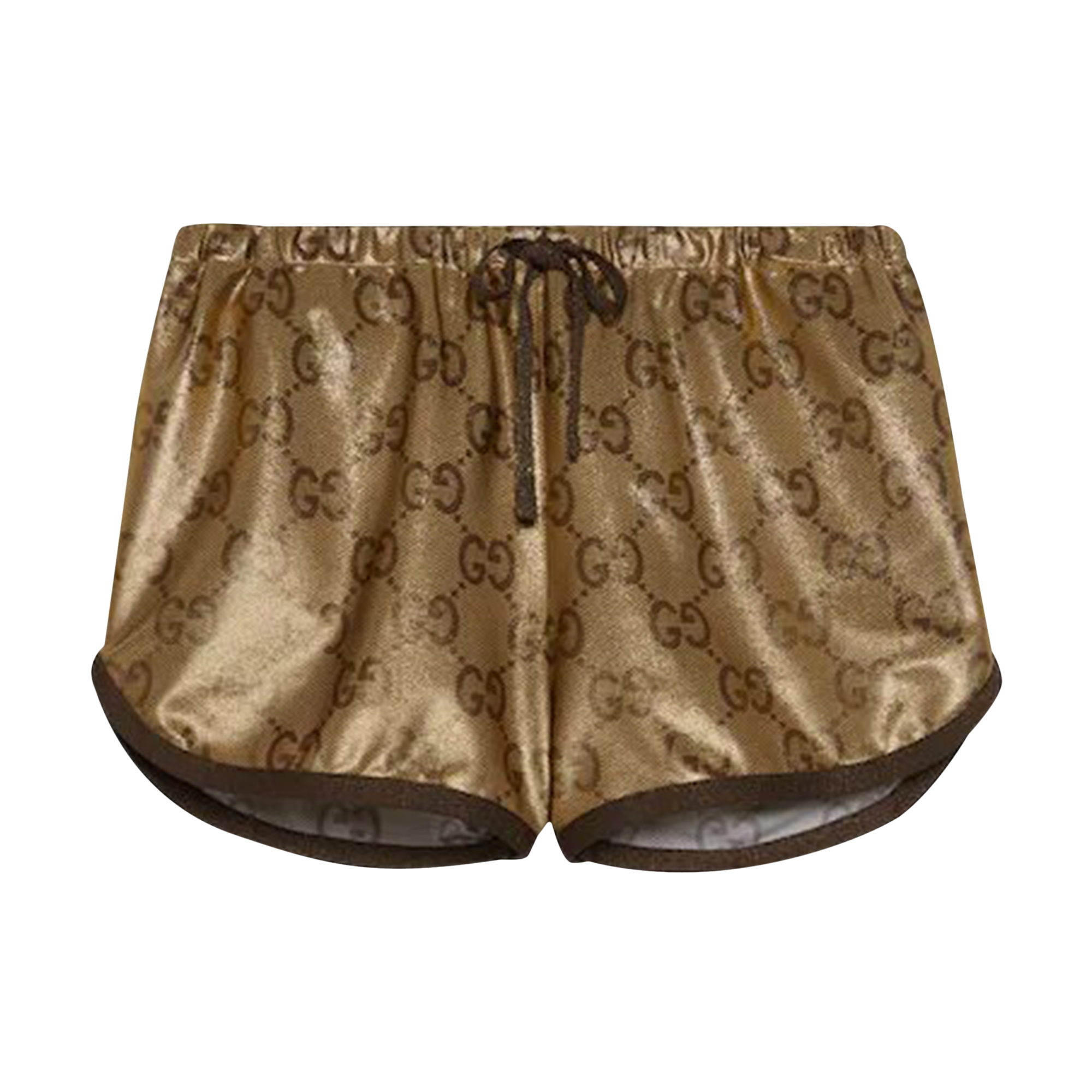 Pre-owned Gucci Maxi Gg Sparkling Jersey Short 'camel Gold/multicolor'