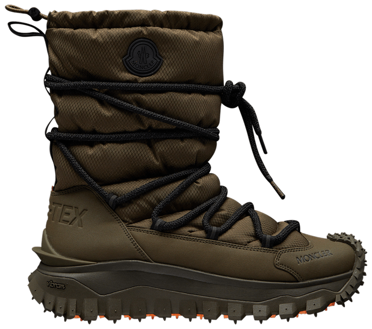 Moncler Trailgrip Apres Boots GORE TEX Olive Green