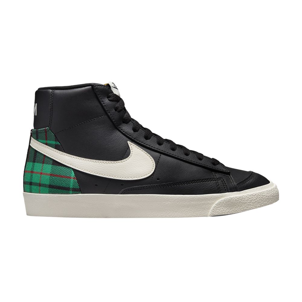 Nike Blazer Mid '77 Premium 'Black Green Tartan Plaid' | Men's Size 10