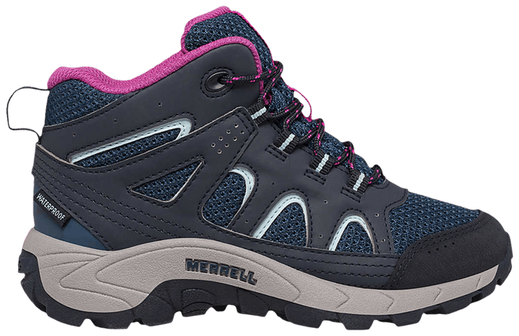 Merrell Oakcreek Mid Big Kid Navy Fuchsia