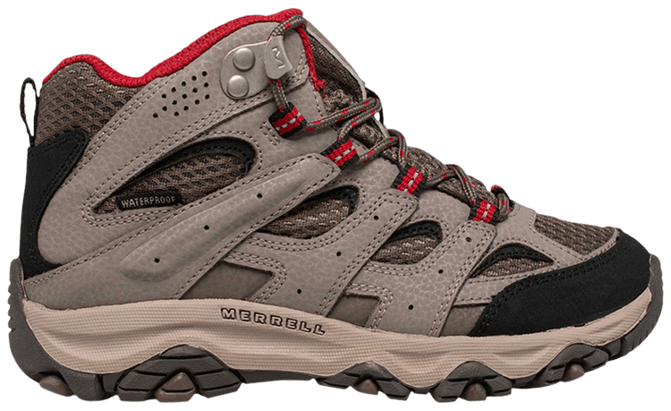 Merrell Moab 3 Mid Big Kid Boulder Red