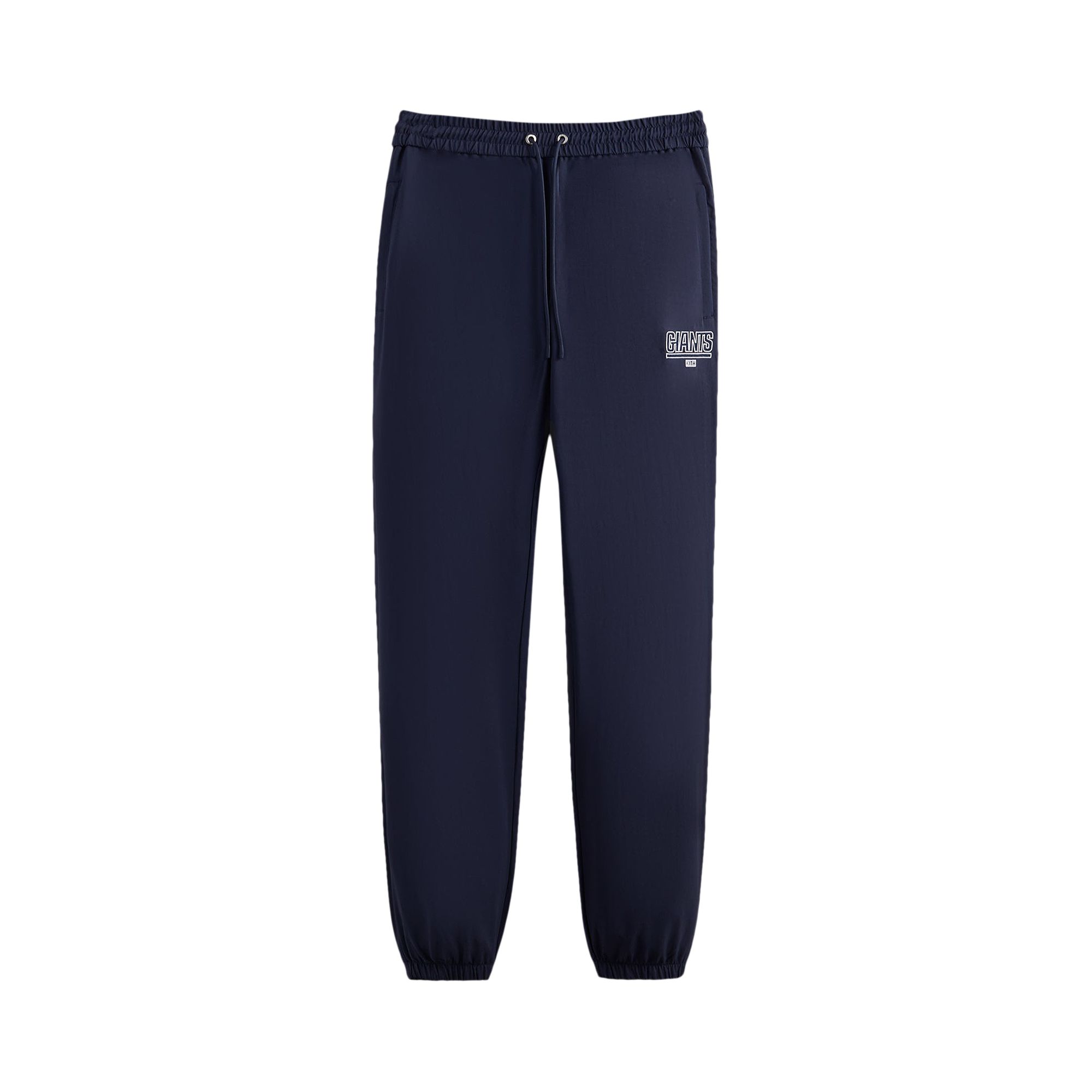 Pre-owned Kith For The Nfl: Giants Baggy Nylon Track Pant 'nocturnal' | Blue | Men's Size M