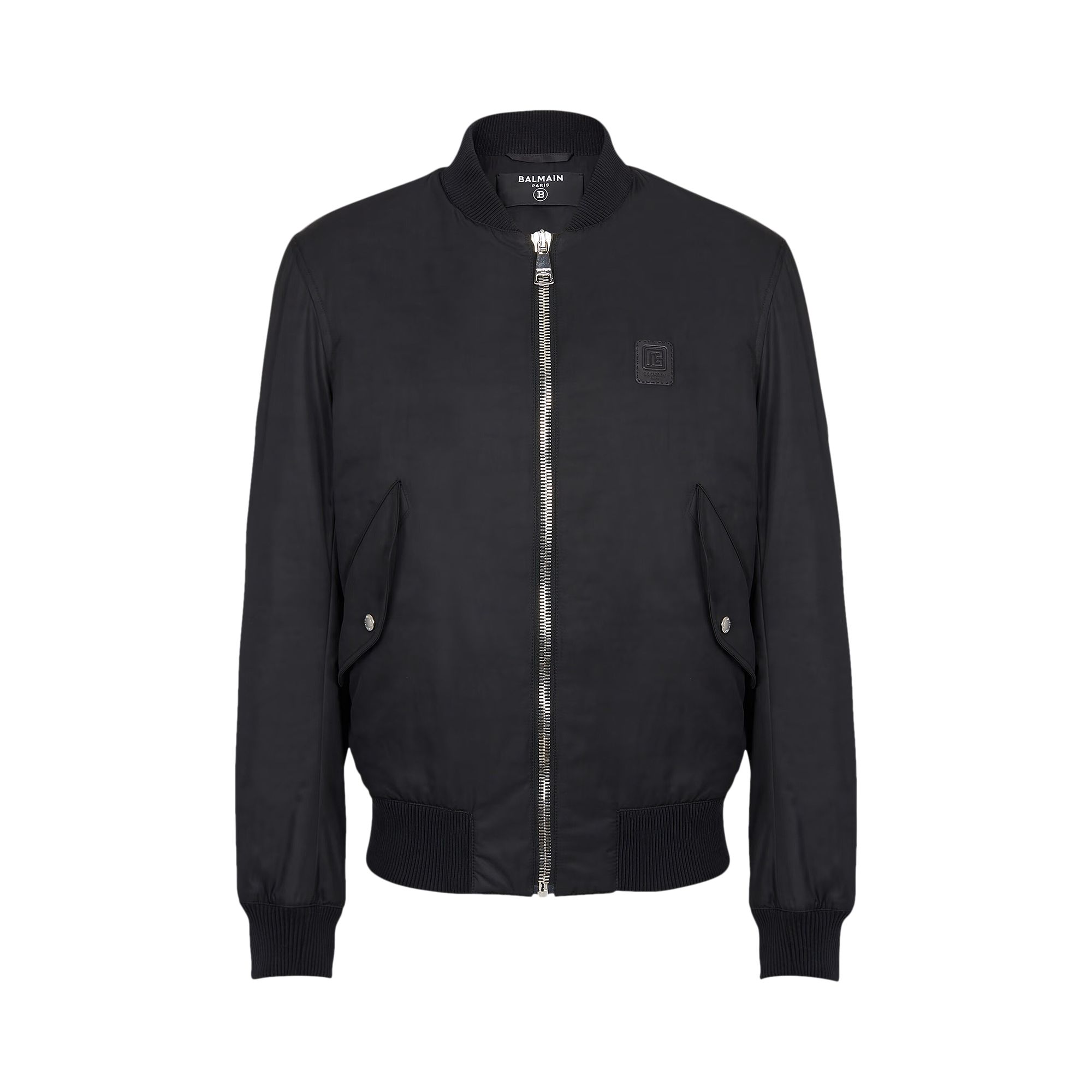 Pre-owned Balmain Nylon Zipped Bomber Jacket 'blue' | Men's Size 48