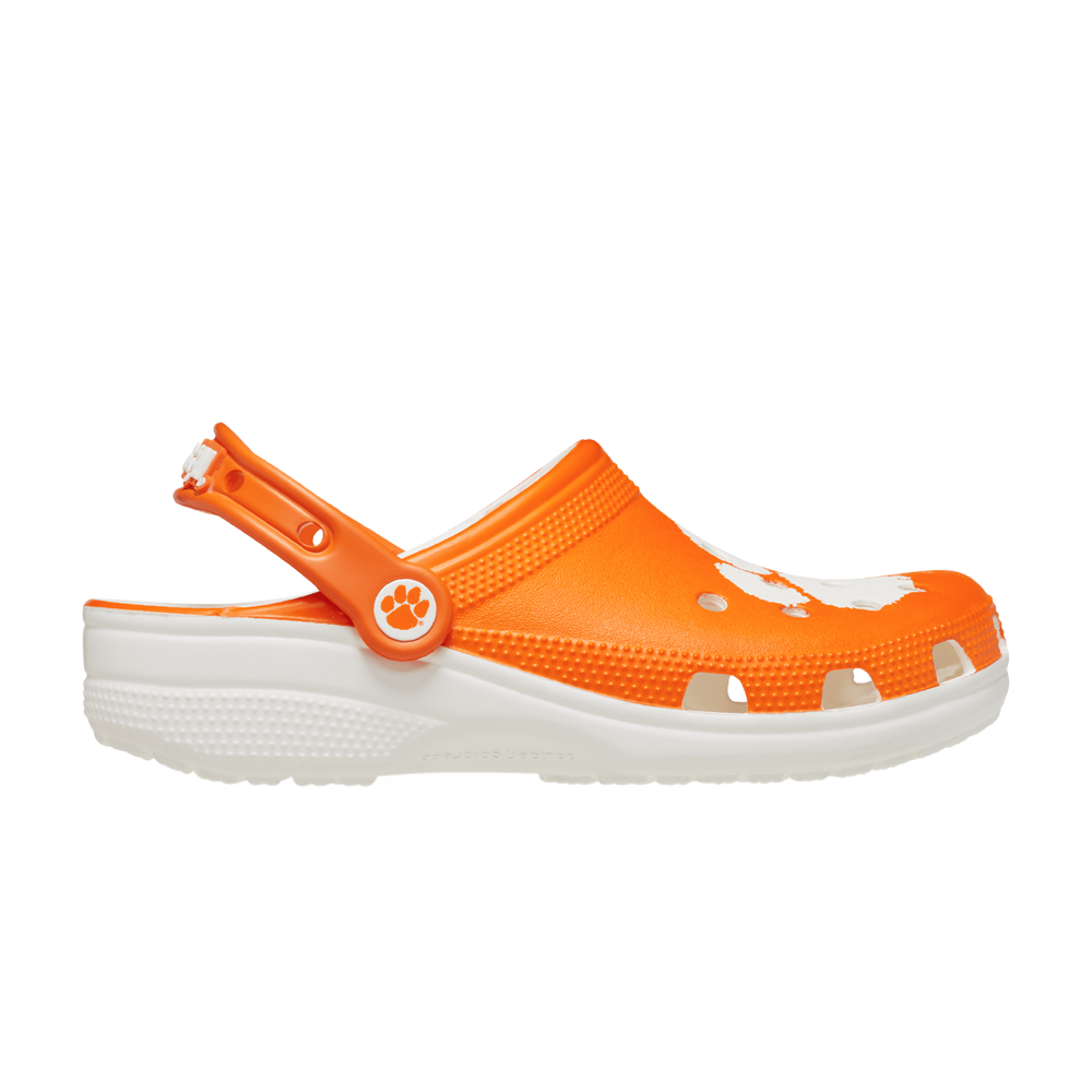 Pre-owned Crocs Ncaa X Classic Clog 'clemson' In Orange