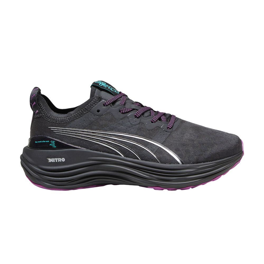 Pre-owned Puma Ciele Athletics X Wmns Foreverrun Nitro 'the Work Is The Work' In Black