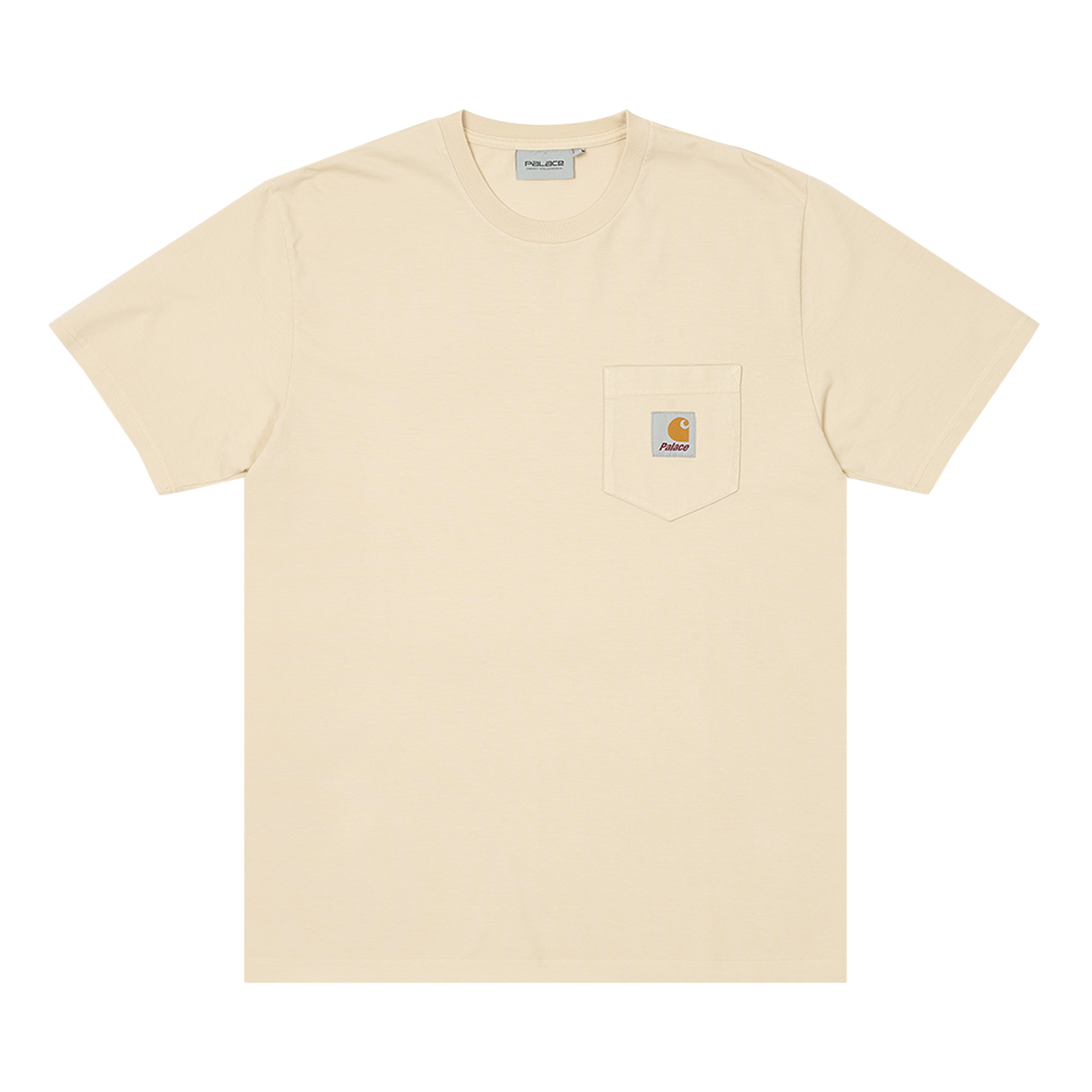 Pre-owned Carhartt Wip X Palace Short-sleeve Pocket T-shirt 'palace Wax' In Tan
