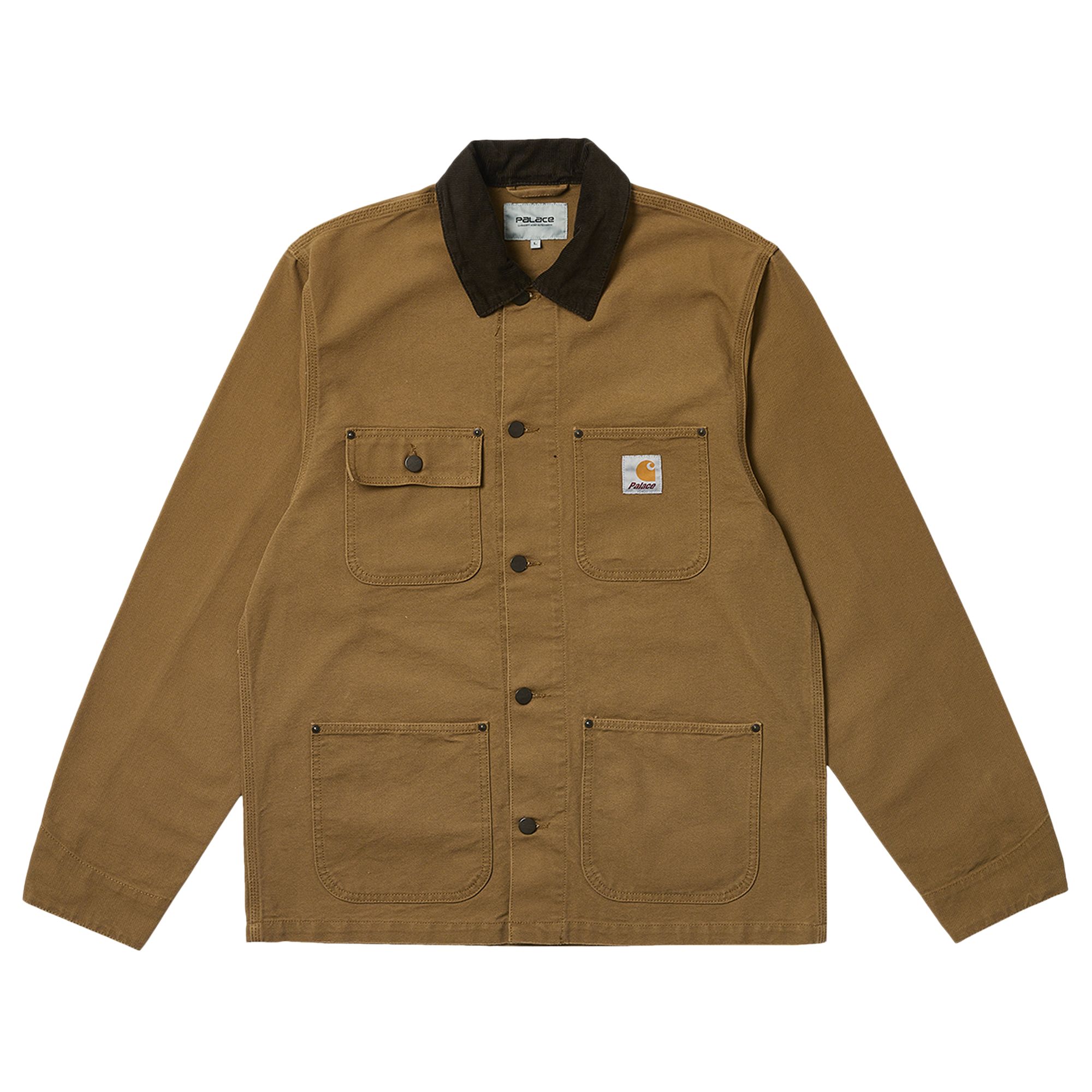 Pre-owned Carhartt Wip X Palace Michigan Coat 'hamilton Brown/tobacco'