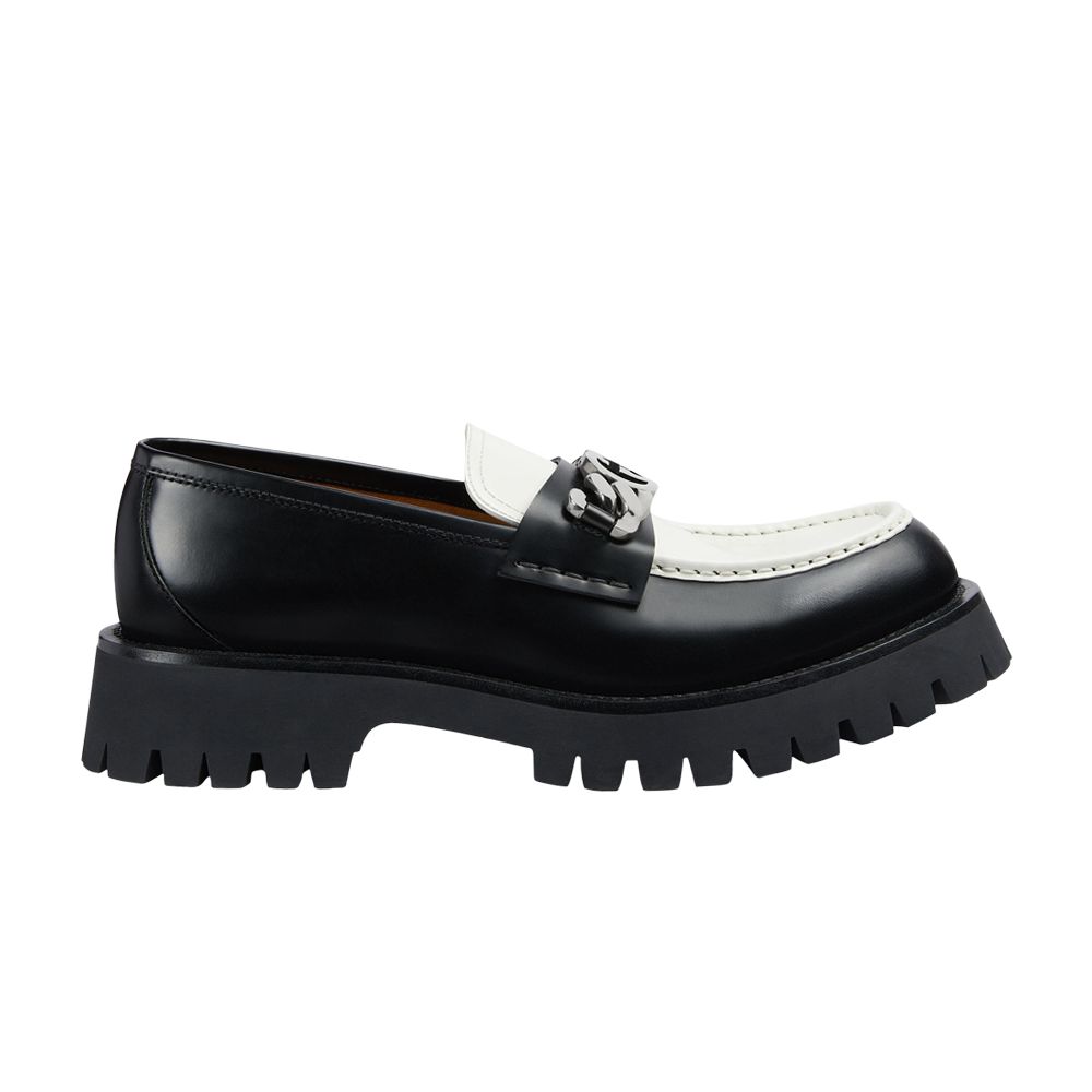 Gucci Loafer 'Interlocking G - Black Off White' | Men's Size 7
