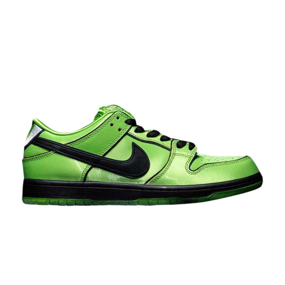 Pre-owned Nike The Powerpuff Girls X Dunk Low Pro Sb Qs 'buttercup' In Green