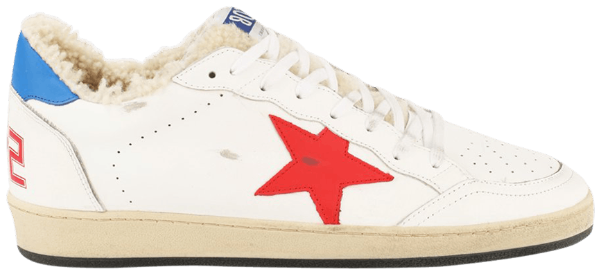 Buy Golden Goose Ball Star 'White Red Blue' - G35MS592 V8 | GOAT