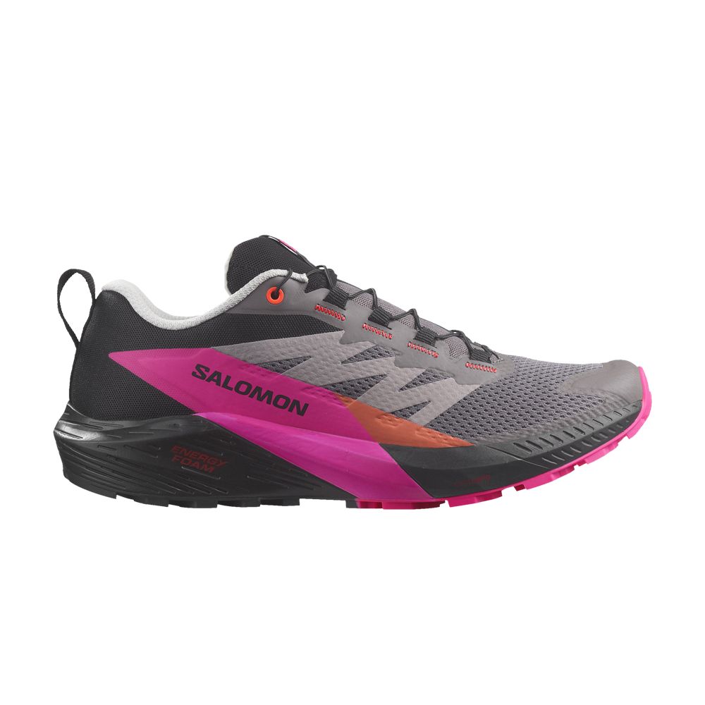 Salomon Sense Ride 5 'Plum Kitten Pink Glow' | Grey | Men's Size 10.5