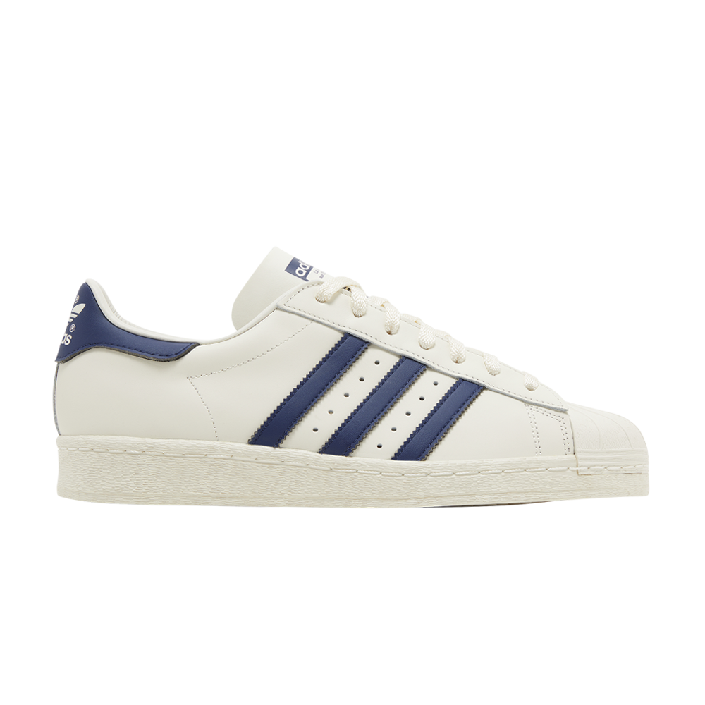 Pre-owned Adidas Originals Superstar 82 'white Dark Blue'