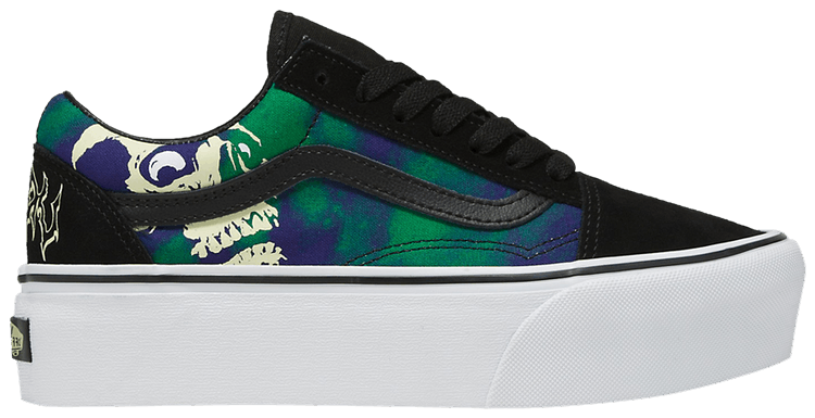 Vans Old Skool Stackform Glow In The Dark Skull Print