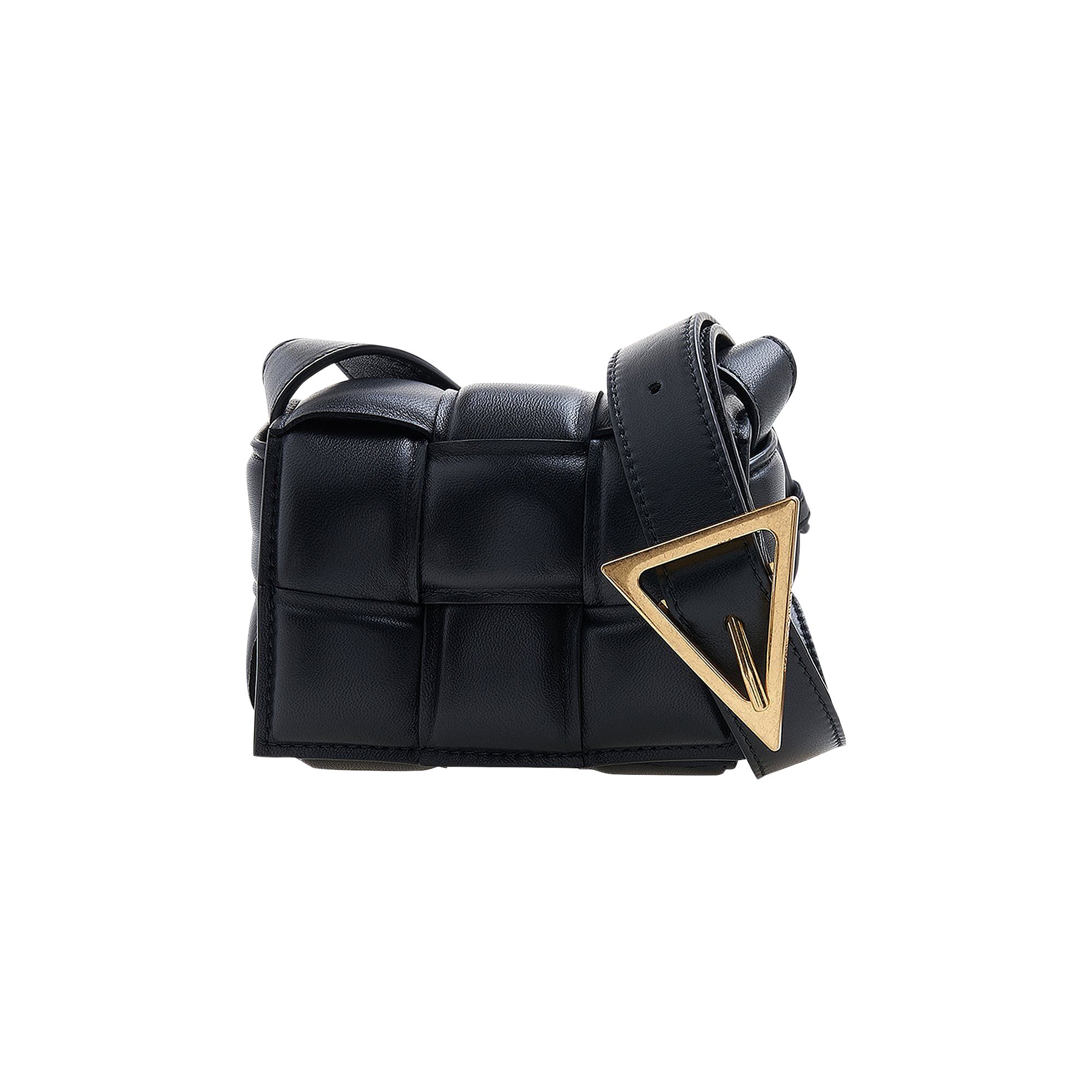 Pre-owned Bottega Veneta Padded Candy Cassette Bag 'black/gold'