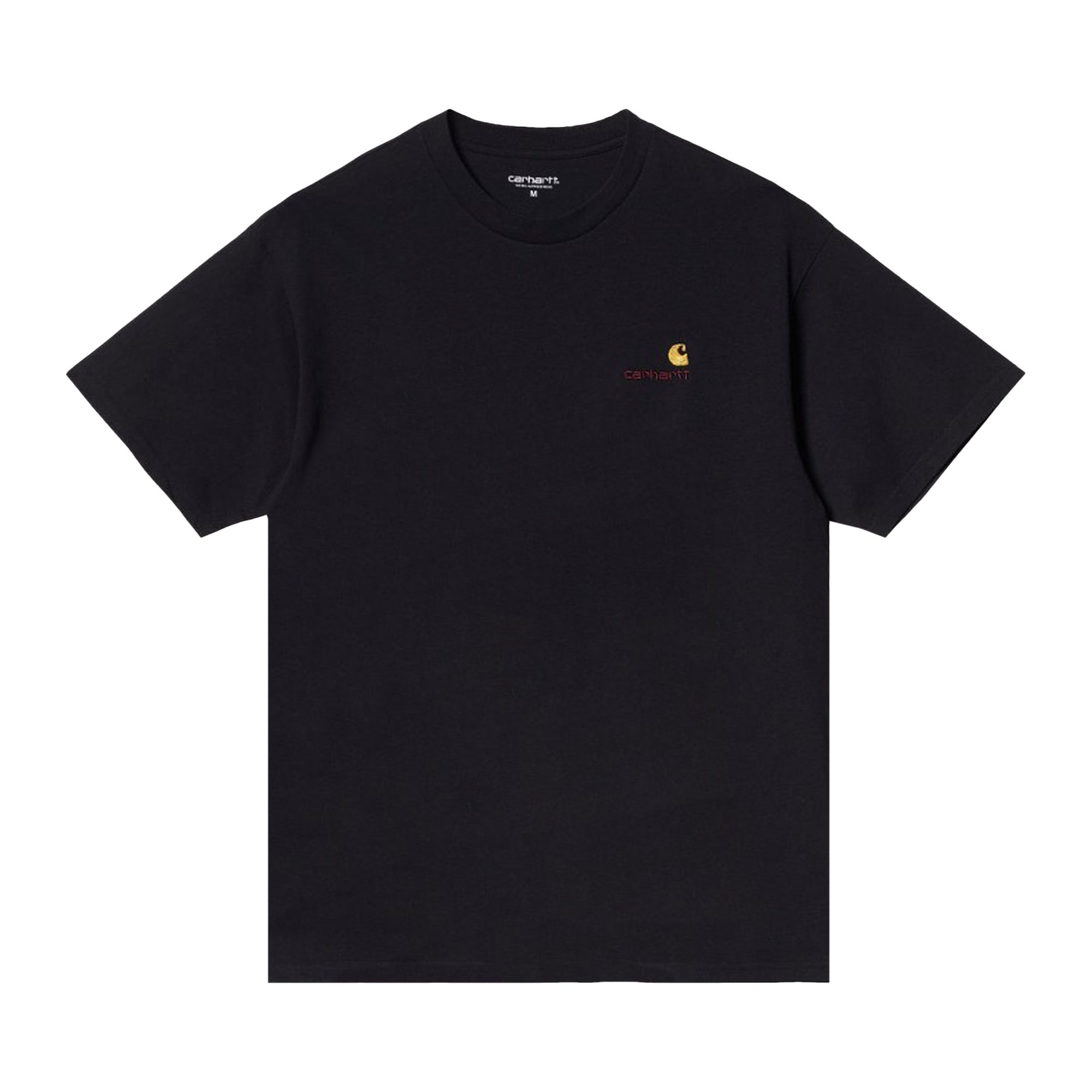 Pre-owned Carhartt Wip American Script Short-sleeve T-shirt 'black'