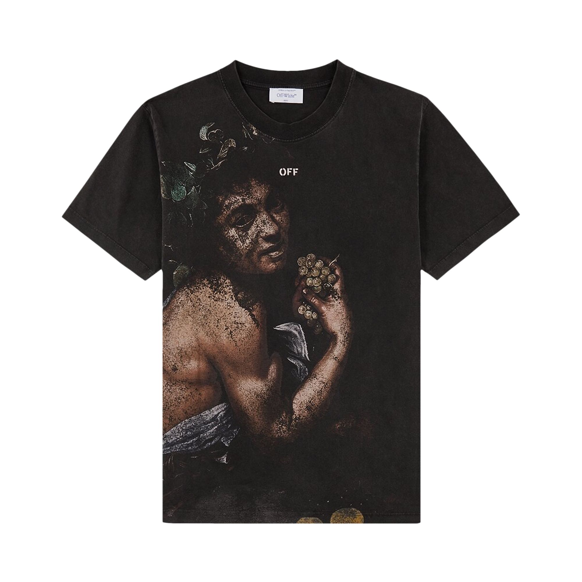 Off-White Bacchus Slim Short-Sleeve Tee 'Black/Multicolor' | Men's Size S