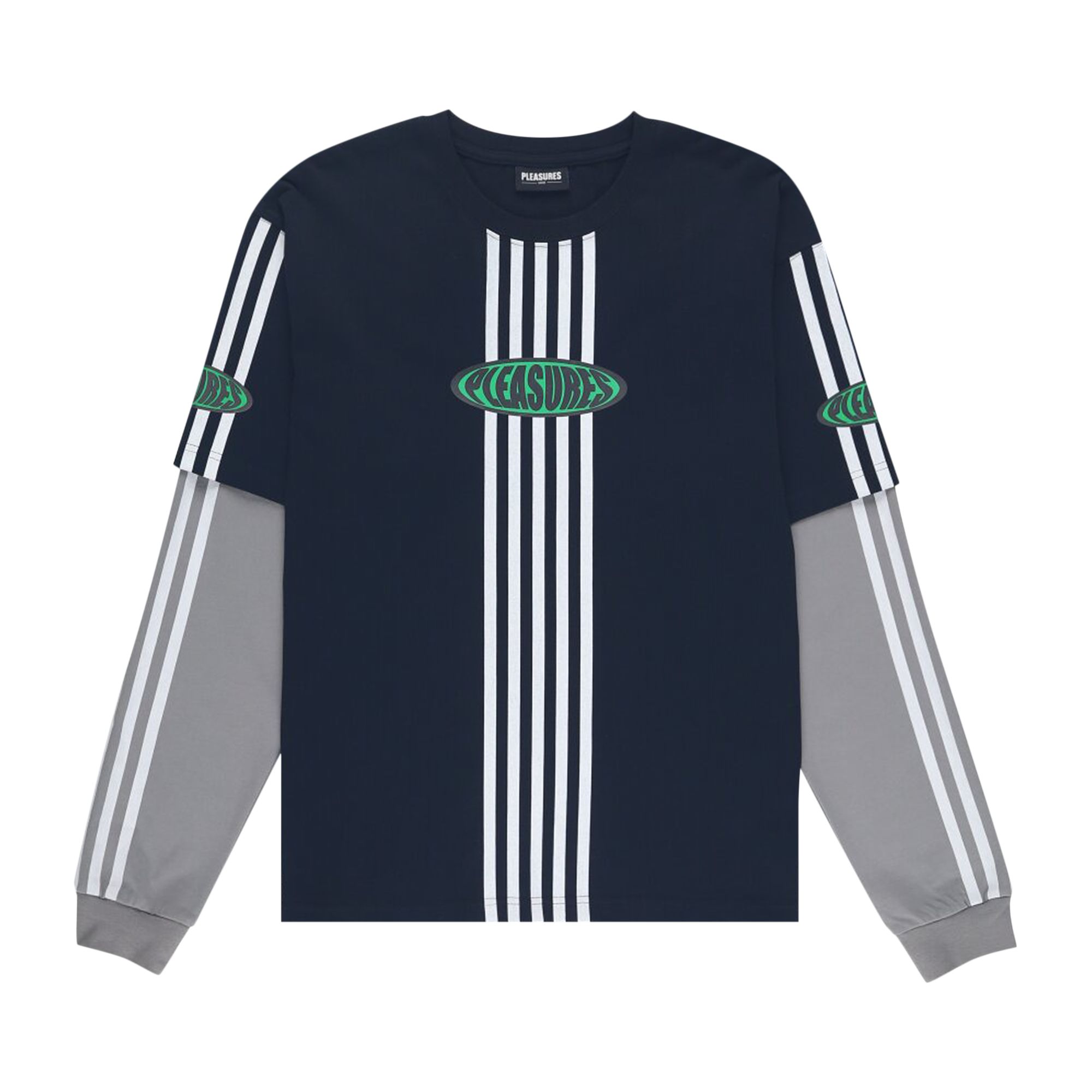Pleasures Faux Layered Long-Sleeve 'Black' | Men's Size S