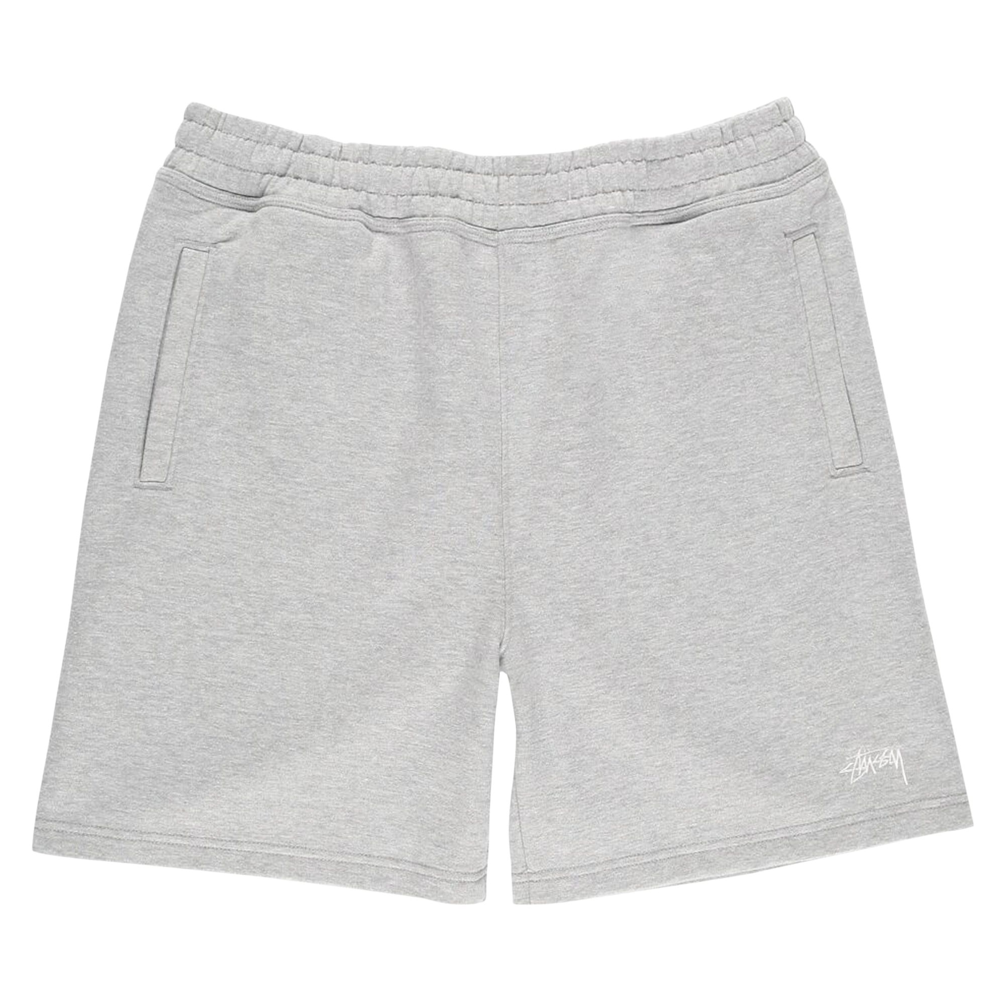 Pre-owned Stussy Stock Logo Shorts 'grey Heather' | Men's Size L