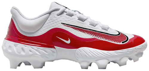 Spikes Nike {11 - 45} Alpha Huarache Elite 4 Low MCS Men's - Blanco con rojo - Taquito