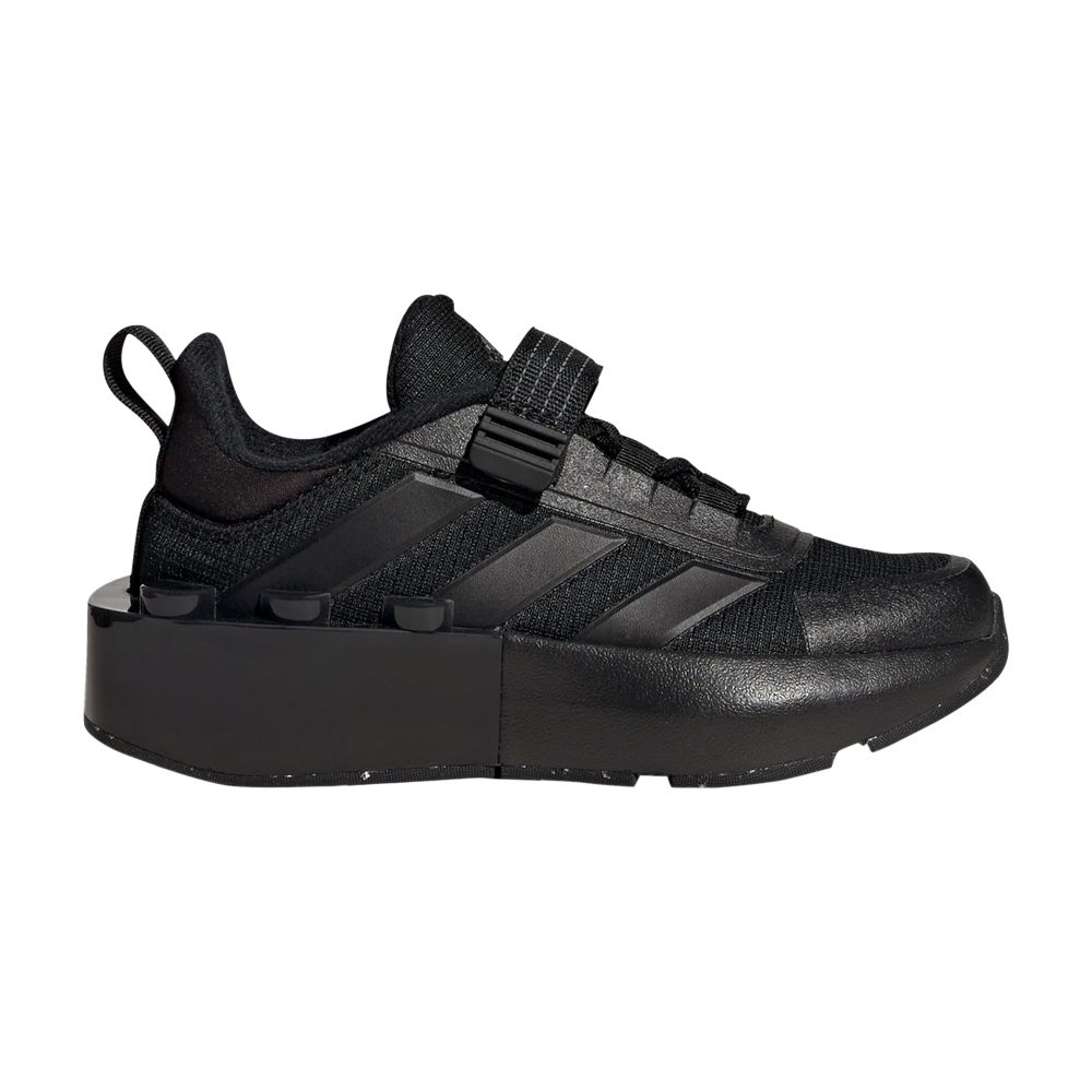 Pre-owned Adidas Originals Adidas Lego X Tech Runner Little Kid 'triple Black' | Kid's Size 12.5