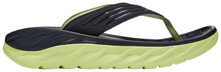 HOKA Ora Recovery Flip Slide Blue Graphite Butterfly