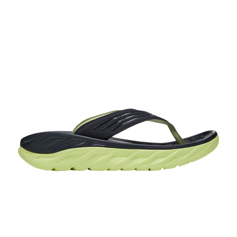 HOKA Ora Recovery Flip Slide 'Blue Graphite Butterfly' | Men's Size 9