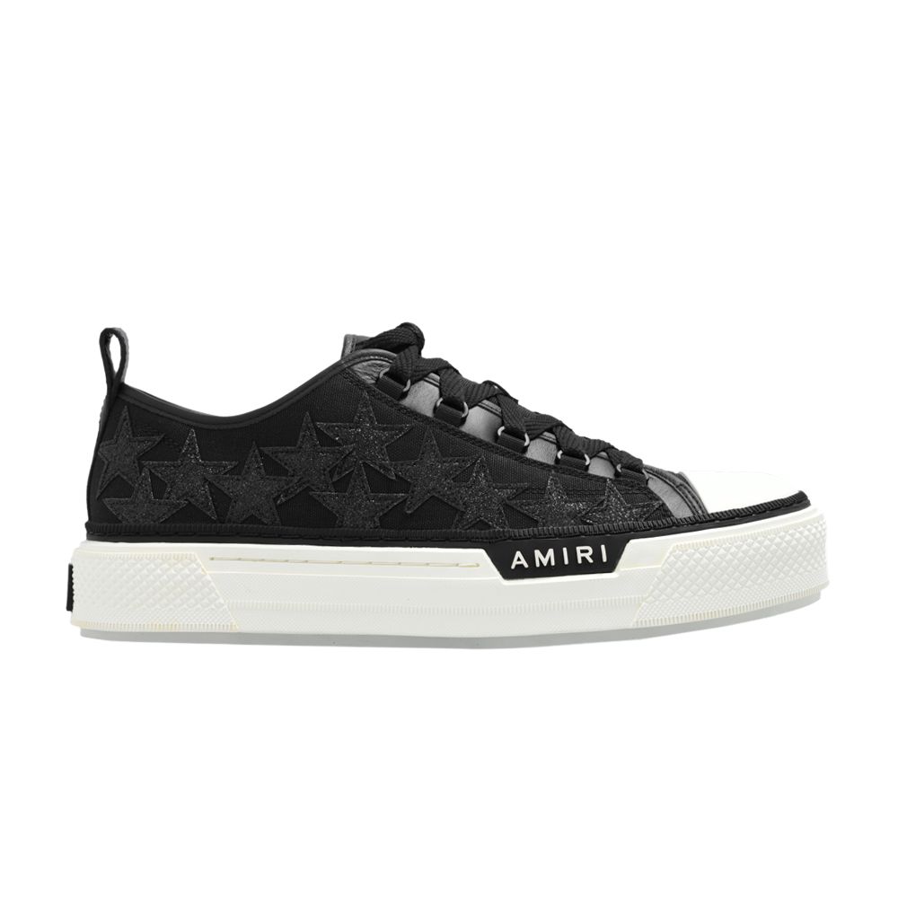 Pre-owned Amiri Stars Court Low 'black Glitter' | Men's Size 44