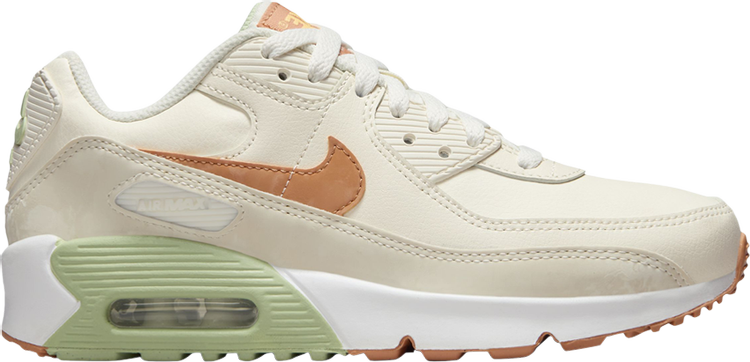 Air Max 90 Leather GS 'Pale Ivory Honeydew'