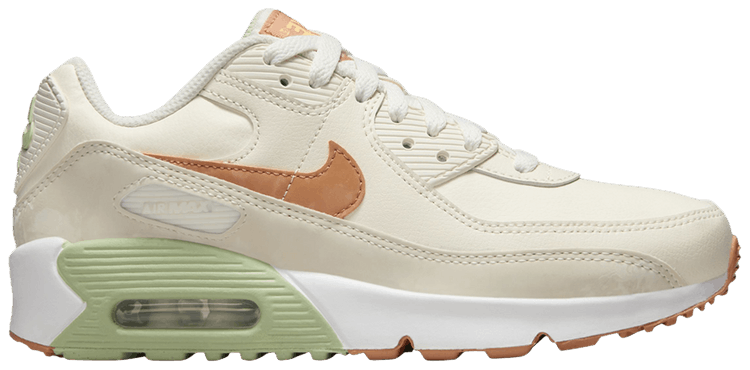 Air Max 90 Leather GS 'Pale Ivory Honeydew'