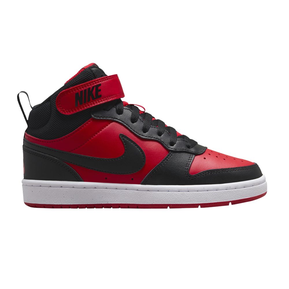 Pre-owned Nike Court Borough Mid 2 Gs 'black University Red' | Kid's Size 1