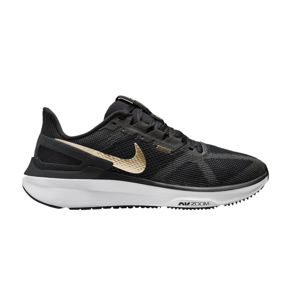 Nike Wmns Air Zoom Structure 25 'Black Metallic Gold' | Women's Size 9