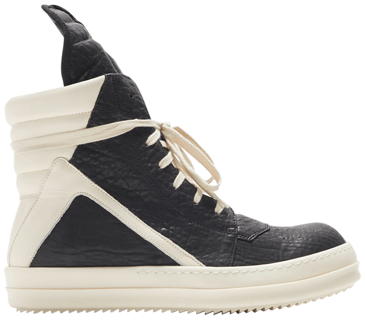 Buy Rick Owens Strobe Geobasket High 'Black Milk Scarpe Pelle 