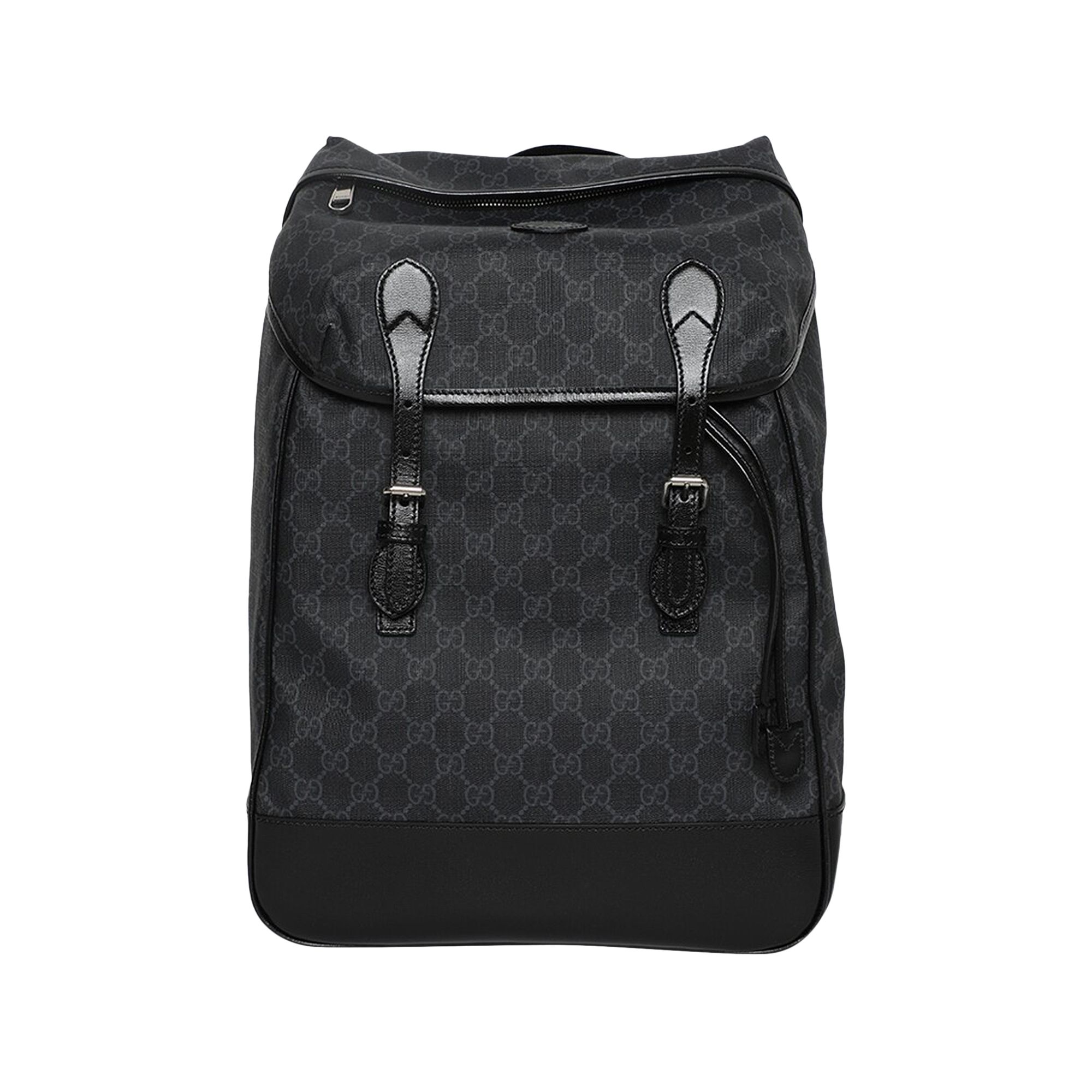 Pre-owned Gucci Medium Backpack With Interlocking G 'black' | Men's Size Onesize