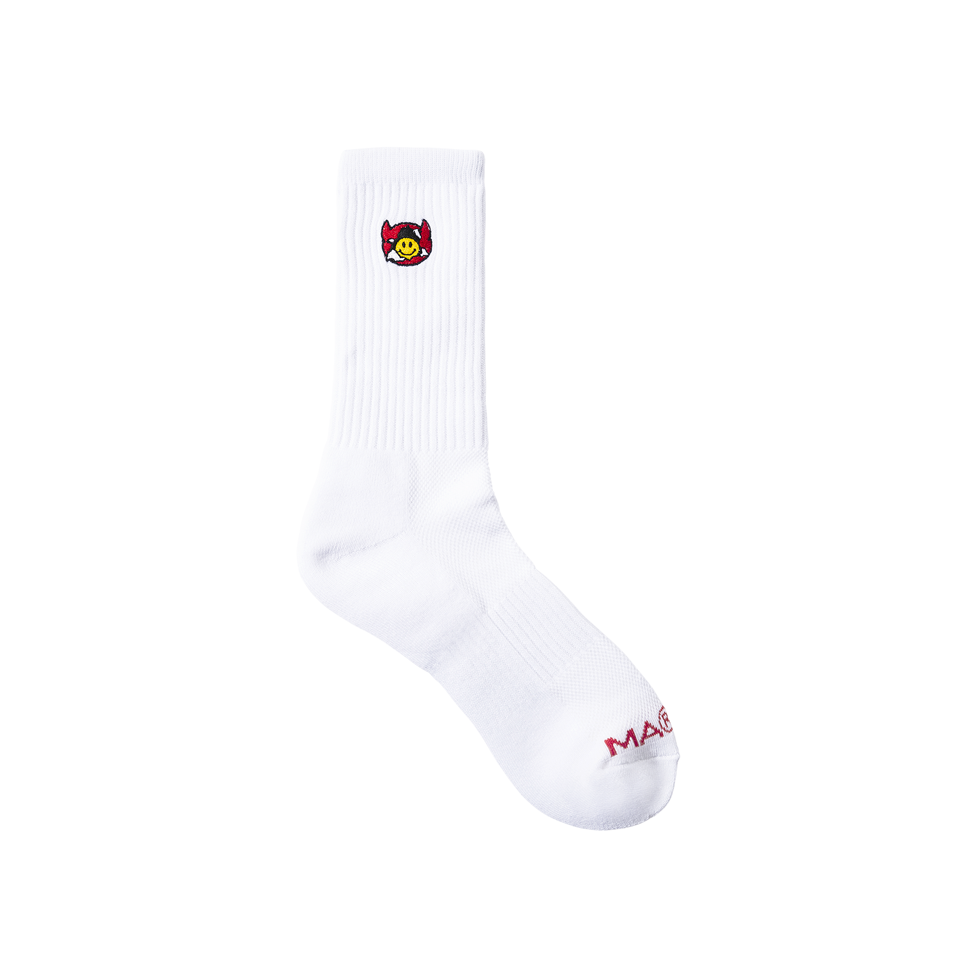 Pre-owned Market Smiley Inner Peace Socks 'white'