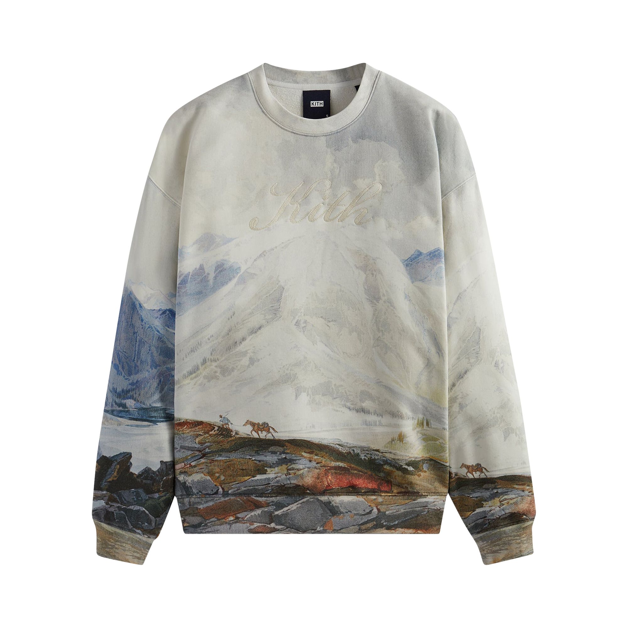 KITH KITH PEAK NELSON CREWNECK 'CHALK'