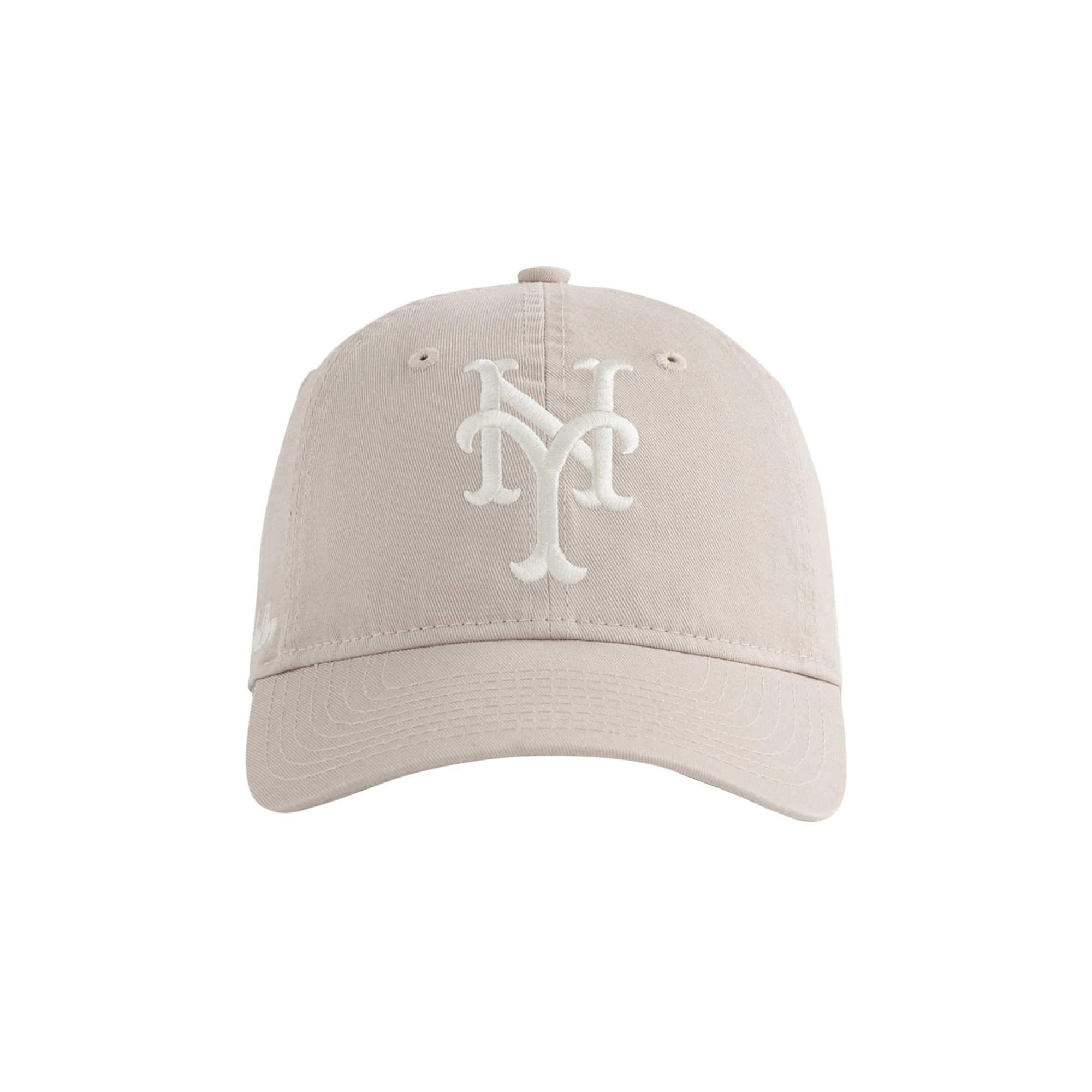 Pre-owned Aimé Leon Dore X New Era Mets Big Logo Ballpark Hat 'khaki' In Cream